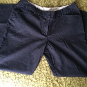 Denim look dress pants. Petite